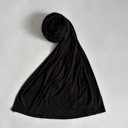 Ar.Hijab Pashmina Kaos Premium - Midhnight Black